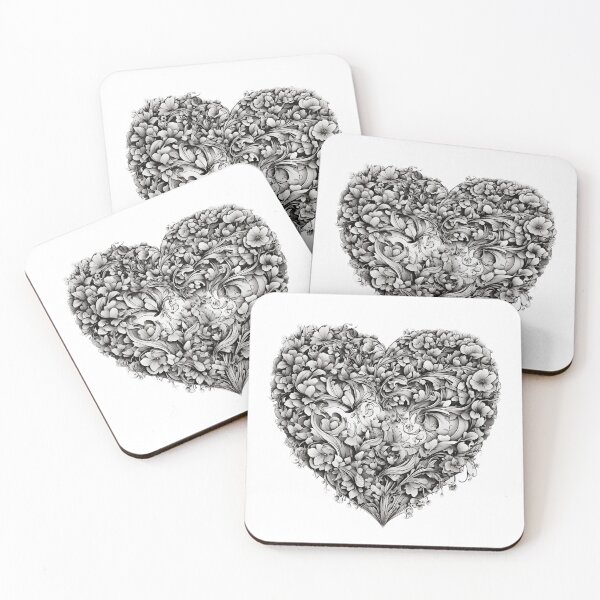 Item preview, Whimsical Blossom Love: Handcrafted Flower Heart designed and sold by Aymanejed.