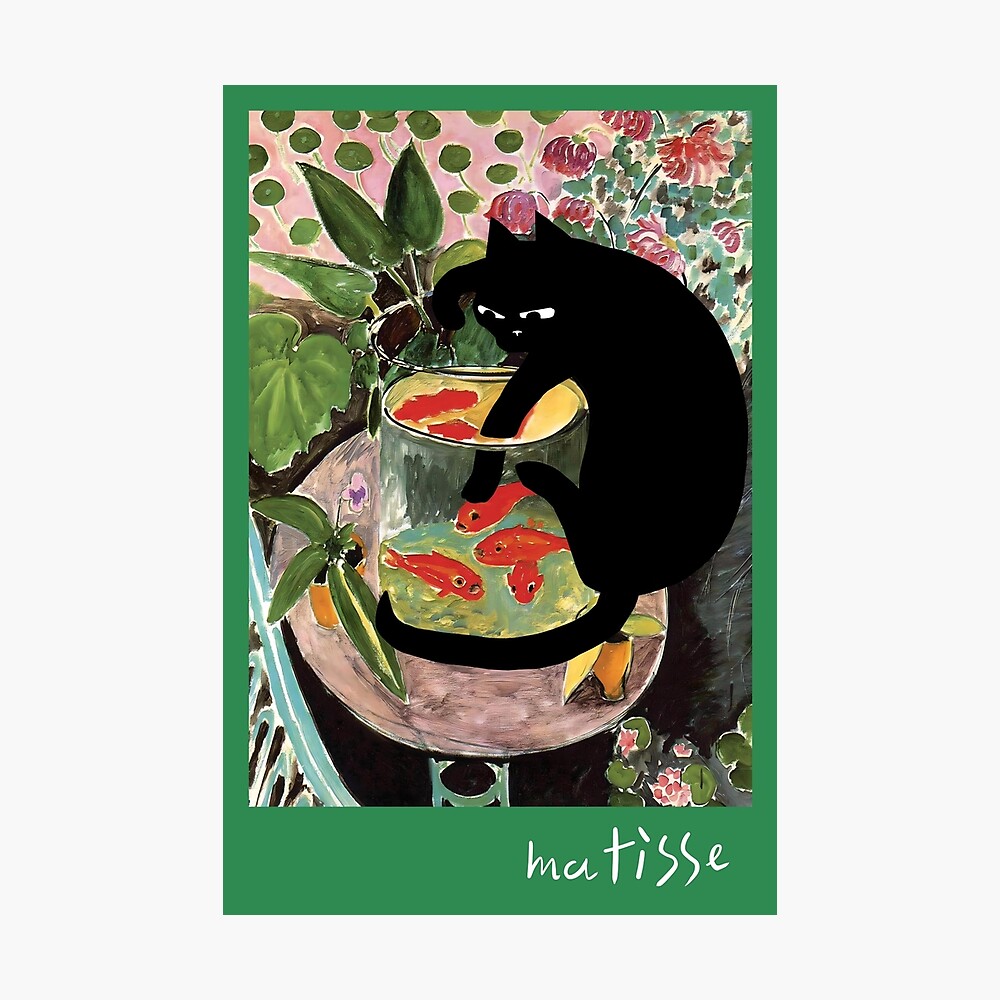 matisse&#39;s goldfish and a cat | iPhone Case