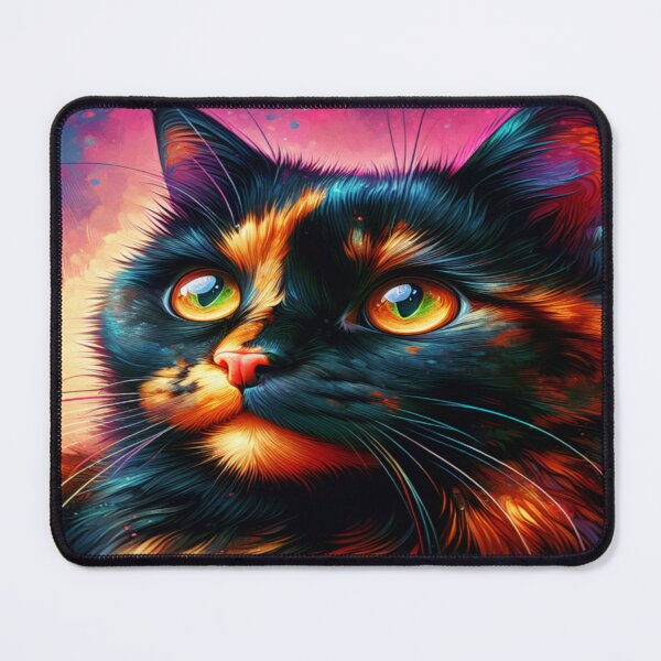 Item preview, art cat tortie cute Tortoiseshell kitty designed and sold by dimaxstore.