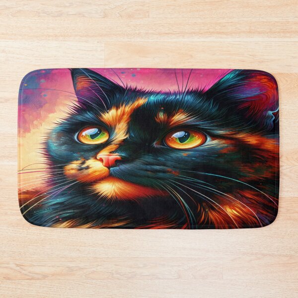 Item preview, art cat tortie cute Tortoiseshell kitty designed and sold by dimaxstore.