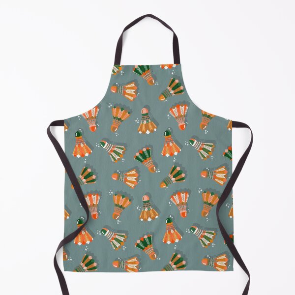 Item preview, Badminton Birdies – Pink & Green on Cornflower designed and sold by Cat Coquillette.