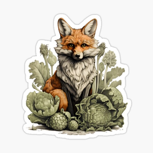 Item preview, Forest Fox #1 - Vintage Farmhouse Fox Collection designed and sold by RuralChicbyO.