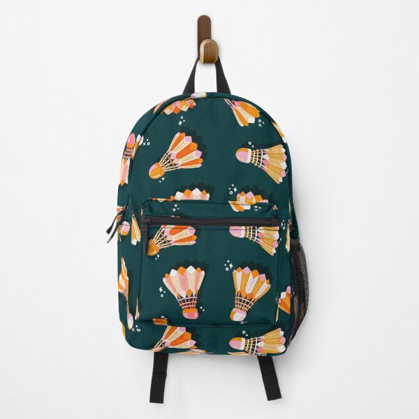 Item preview, Badminton Birdies – Peach Ombré on Teal designed and sold by Cat Coquillette.