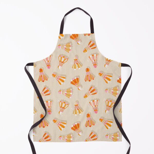 Item preview, Badminton Birdies – Peach Ombré on Cream designed and sold by Cat Coquillette.