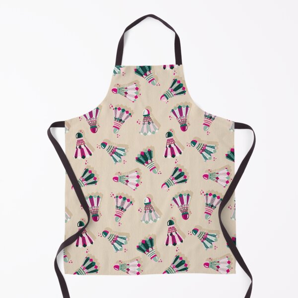 Item preview, Badminton Birdies – Fuchsia & Teal on Cream designed and sold by Cat Coquillette.