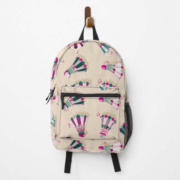 Item preview, Badminton Birdies – Fuchsia & Teal on Cream designed and sold by Cat Coquillette.