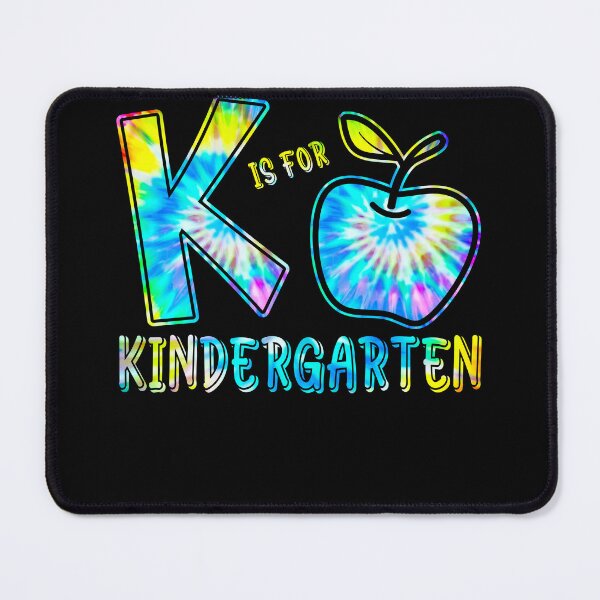 Item preview, K Is For Kindergarten Teacher Tie Dye Back to School Kinder designed and sold by MobyStickers.