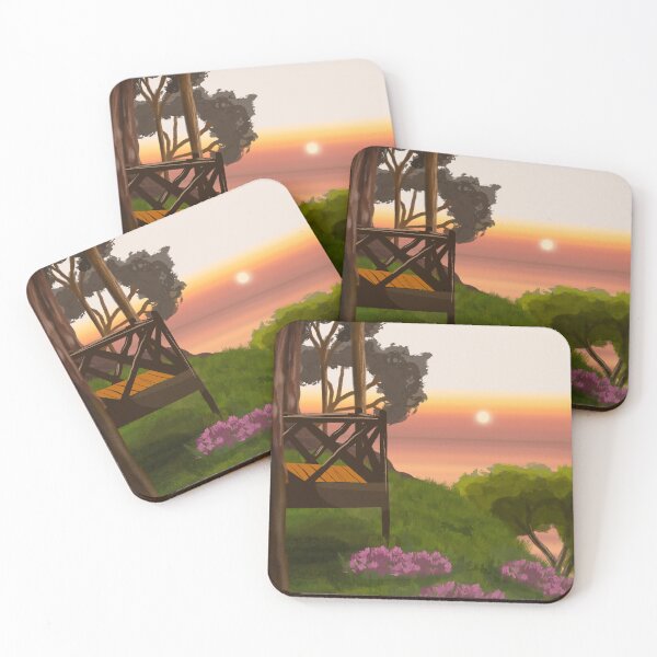 Item preview, Nature sunset on green mountain designed and sold by leenababiker.