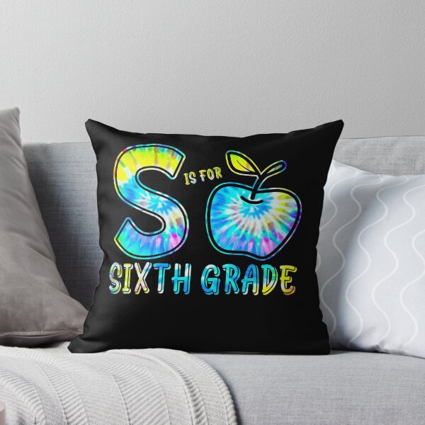 Item preview, S is For Sixth Grade Teacher Tie Dye Back to School Kinder designed and sold by MobyStickers.