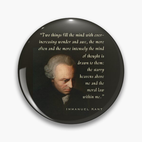 Item preview, Immanuel Kant  portrait and quote: Two things fill the mind with ever-increasing wonder...the starry heavens above me and the moral law within me. designed and sold by artbleed.