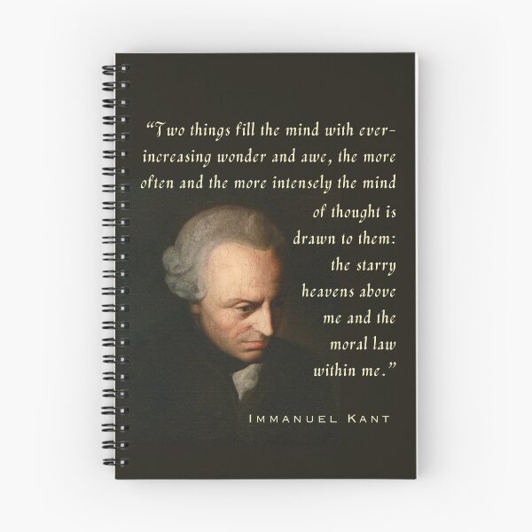 Item preview, Immanuel Kant  portrait and quote: Two things fill the mind with ever-increasing wonder...the starry heavens above me and the moral law within me. designed and sold by artbleed.