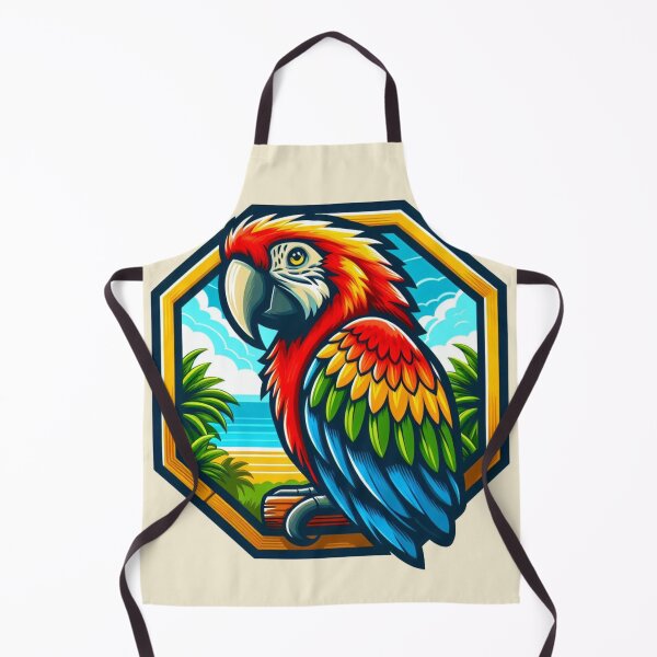 Item preview, Baby Tropical Macaw Endangered Parrot Scarlet Green Wing Bird designed and sold by CoffeeIsATrip.