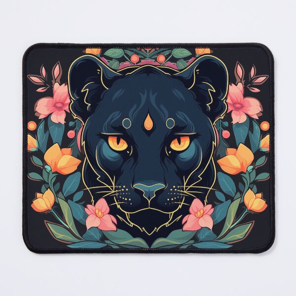 Item preview, Floral Black Panther designed and sold by CleverboyDsgns.