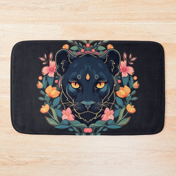 Item preview, Floral Black Panther designed and sold by CleverboyDsgns.