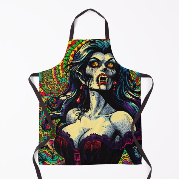 Item preview, Trippy Phychedelic Monstrous Vampire Babe designed and sold by AIPixelMaster.