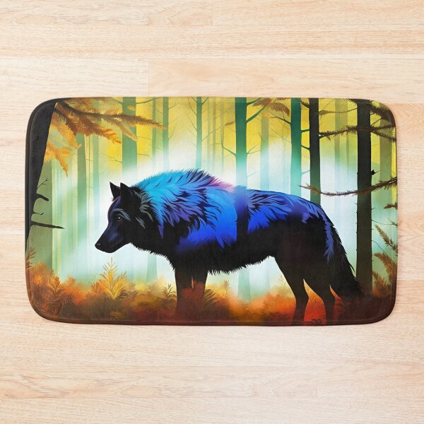 Item preview, Silhouette of Wolf Against a Forest Sunset, Ai Generated Art  designed and sold by ACC .