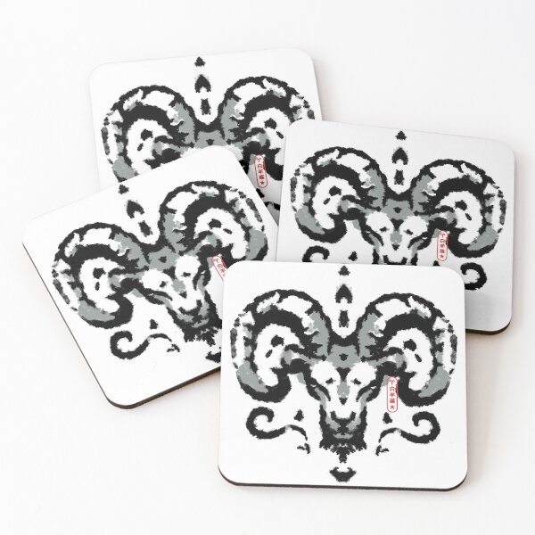 Item preview, Goat Aries Horoscope Rorschach Test by Tobe Fonseca designed and sold by Tobe Fonseca®.