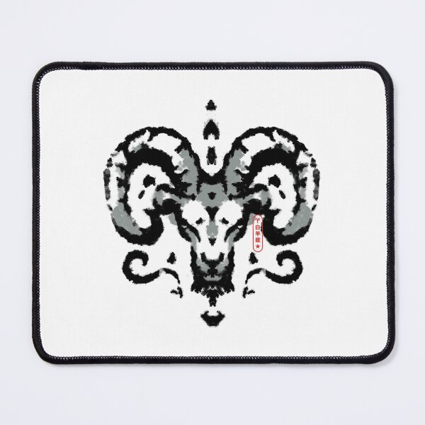 Item preview, Goat Aries Horoscope Rorschach Test by Tobe Fonseca designed and sold by Tobe Fonseca®.