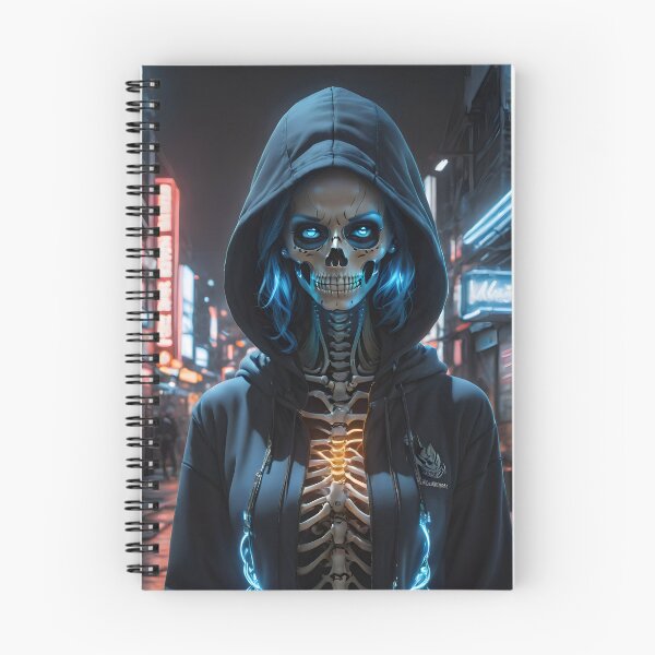 Item preview, Female Skeleton, Neon Blue designed and sold by Geek-Girl-Art.