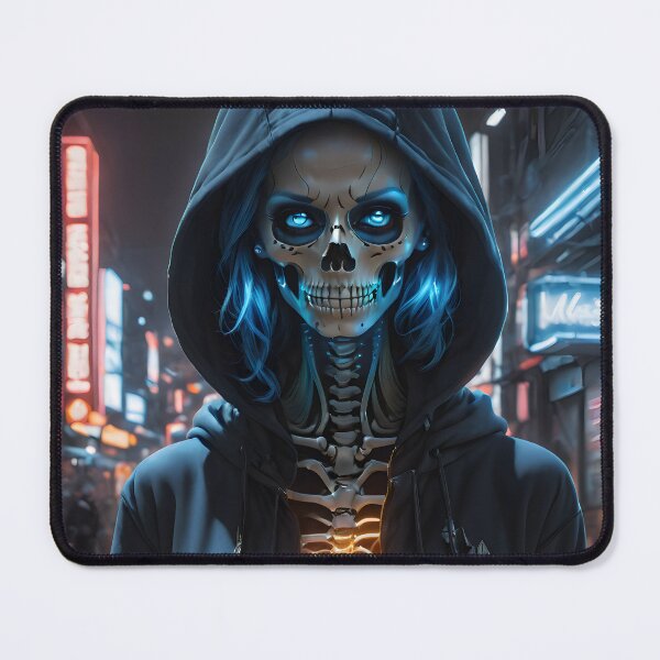 Item preview, Female Skeleton, Neon Blue designed and sold by Geek-Girl-Art.