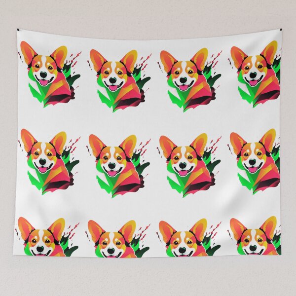 Item preview, ''Vibrant Corgi'' designed and sold by Fadou2024.