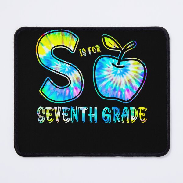 Item preview, S is For Seventh Grade Teacher Tie Dye Back to School Kinder designed and sold by MobyStickers.