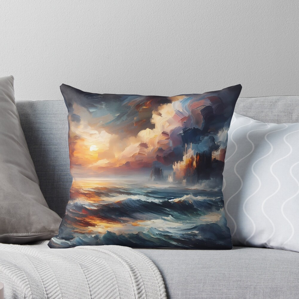 Item preview, Throw Pillow designed and sold by VisualNomadClub.
