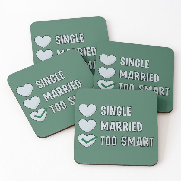 Item preview, single married too smart valentine status designed and sold by Donutlovers.