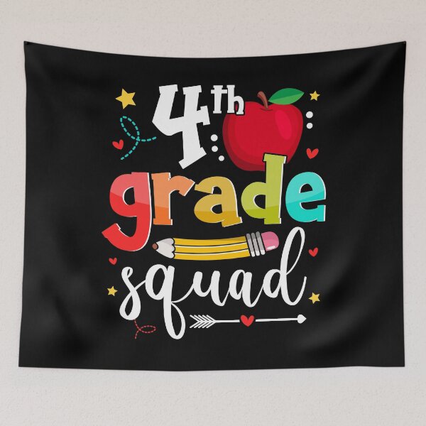 Item preview, 4th Grade Squad Funny School Fourth Graders Kids Teachers designed and sold by MobyStickers.