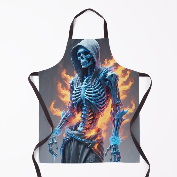 Item preview, Skeleton, Fire and Ice designed and sold by Geek-Girl-Art.