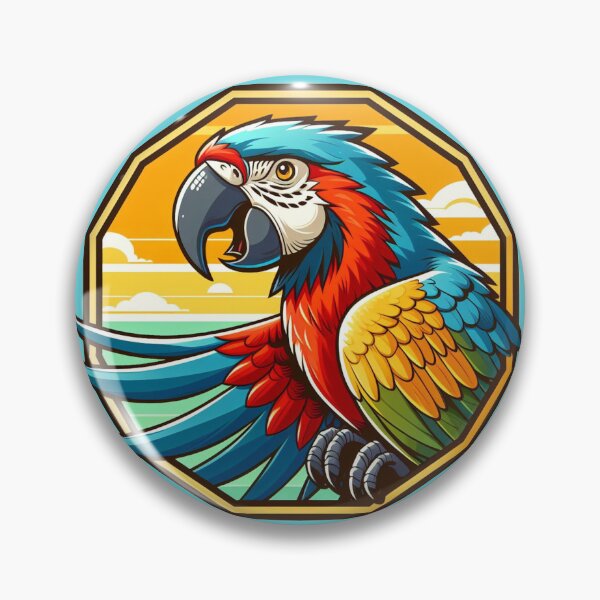 Item preview, Tropical Macaw Endangered Parrot Fantasy Bird designed and sold by CoffeeIsATrip.