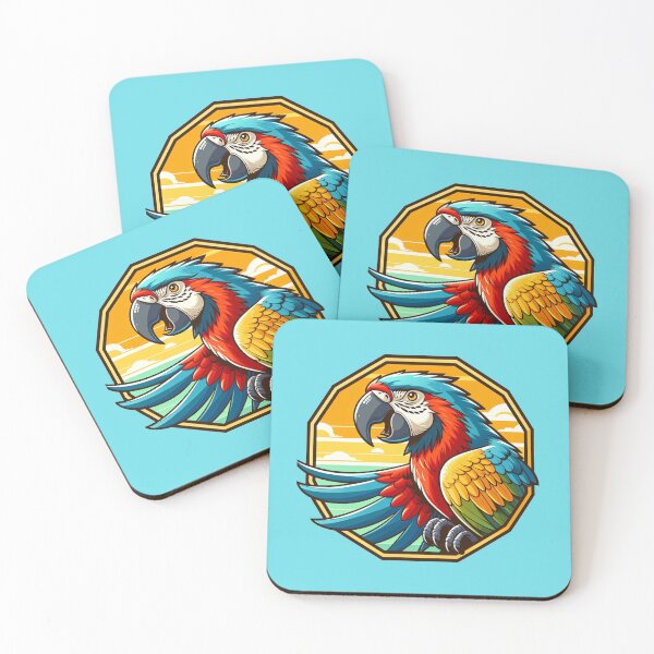 Item preview, Tropical Macaw Endangered Parrot Fantasy Bird designed and sold by CoffeeIsATrip.