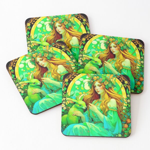 Item preview, Art Nouveau Ostara Celtic Spring  designed and sold by HolidayBug.