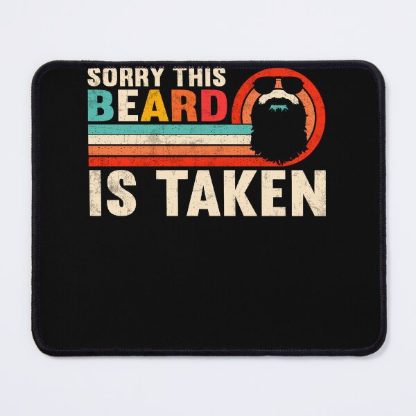 Item preview, Sorry This Beard is Taken Funny Retro Valentine's Day Gifts designed and sold by MobyStickers.