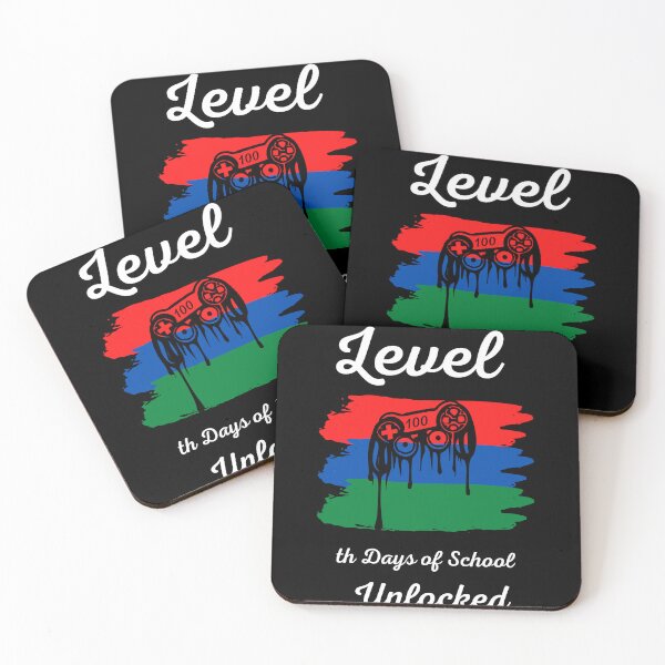 Item preview, "Level 100th Days of School Unlocked Tee | Playful Academic Wear" designed and sold by AI-volution.