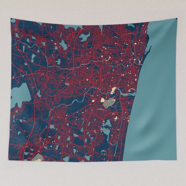 Item preview, Chennai City Map of Tamil Nadu, India - Hope designed and sold by deMAP.