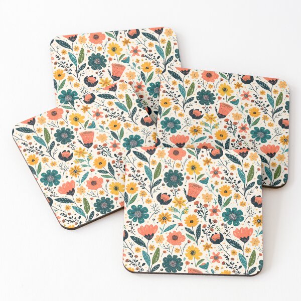 Item preview, 70s Inspired Vintage Floral Design designed and sold by KatanaCreative.