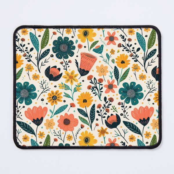 Item preview, 70s Inspired Vintage Floral Design designed and sold by KatanaCreative.