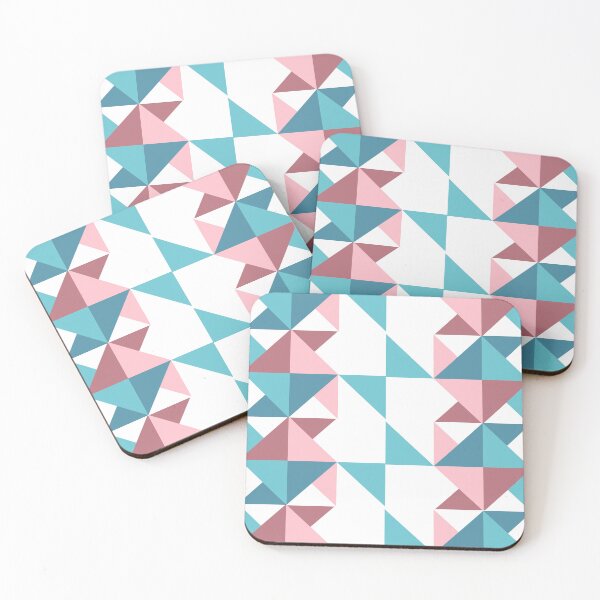 Item preview, Geometric Turquoise and Pink  designed and sold by Amal20.