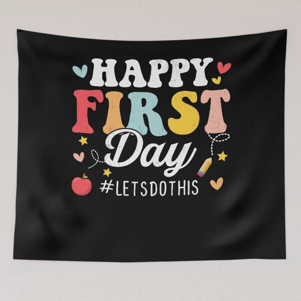 Item preview, Happy First Day Let's Do This Welcome Back To School Teacher designed and sold by MobyStickers.