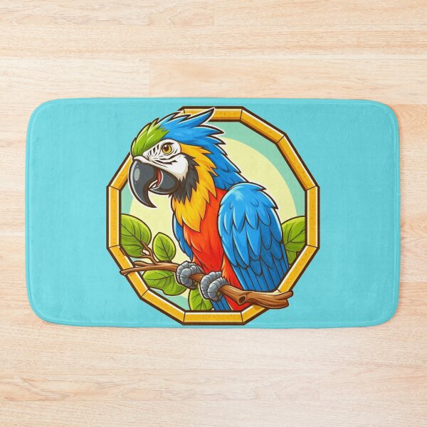 Item preview, Tropical Macaw Endangered Parrot Fantasy Bird Blue Red Yellow designed and sold by CoffeeIsATrip.