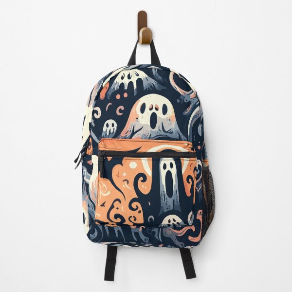 Item preview, Funny Halloween Ghosts Pattern and Bats designed and sold by TomFrontierArt.