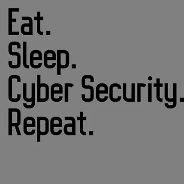 Imagen de la obra Eat Sleep Cyber Security Repeat Funny Cybersecurity Gear de DynamicDesign