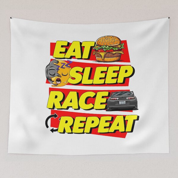 Item preview, Eat Sleep Race Repeat designed and sold by VM04.