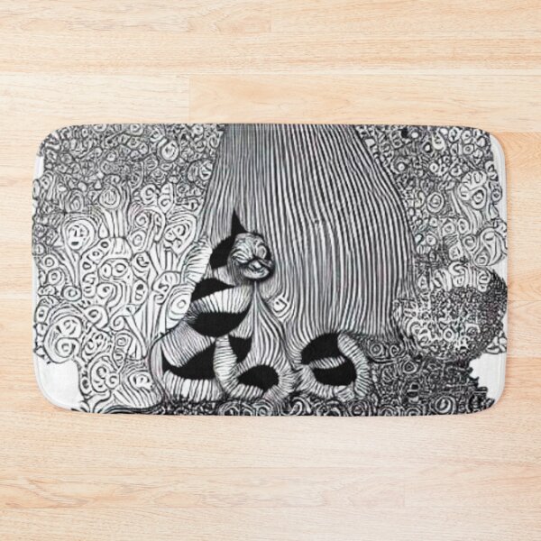 Item preview, Cat by waterfall designed and sold by George Hutton Hunter.