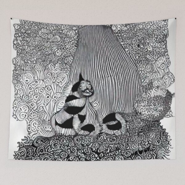 Item preview, Cat by waterfall designed and sold by George Hutton Hunter.