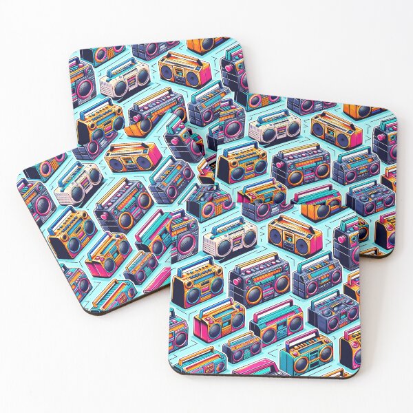 Item preview, Classic Boombox Mixtape Era Pattern designed and sold by M-ormin.