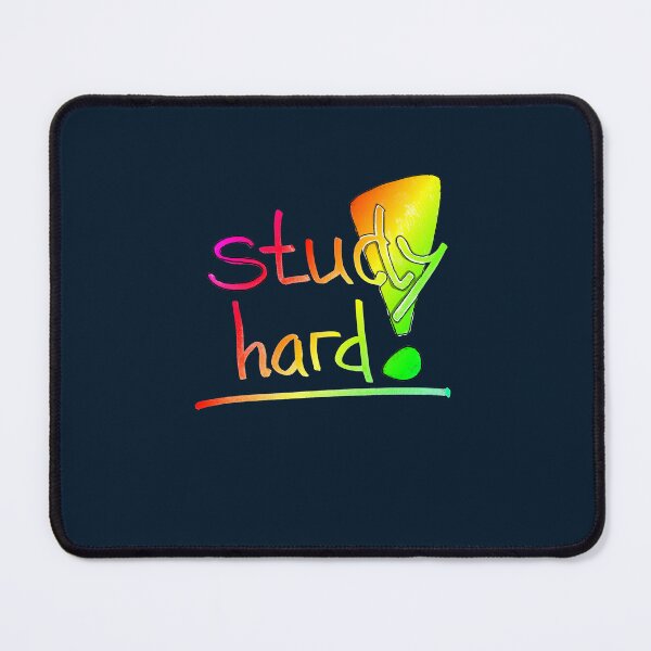 Item preview, Study hard student nerd motivational lettering | study motivation handlettering colorful typography designed and sold by lausn.