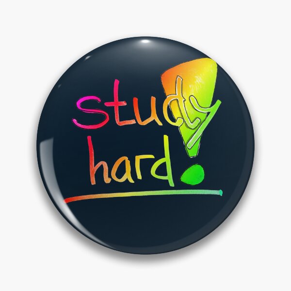 Item preview, Study hard student nerd motivational lettering | study motivation handlettering colorful typography designed and sold by lausn.