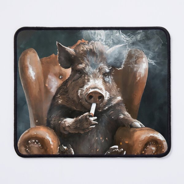 Item preview, The badass wild boar designed and sold by CareofPosters.